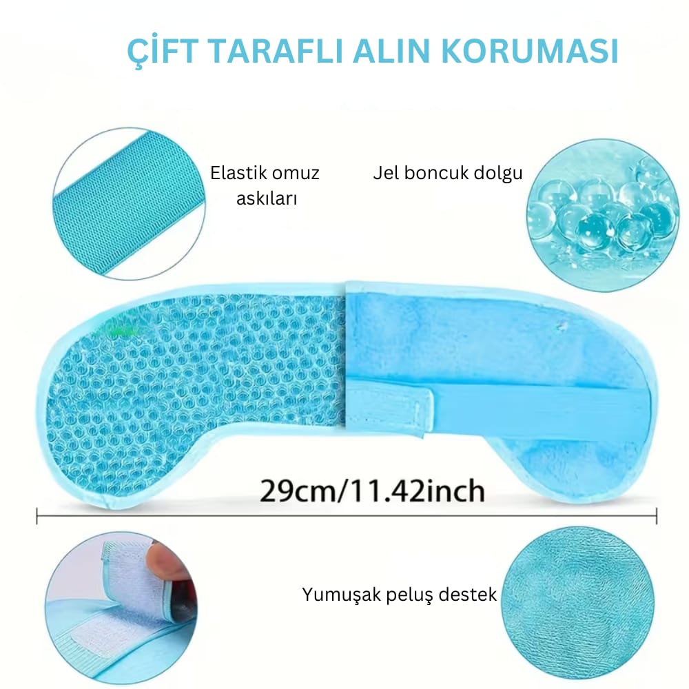 Profesyonel Jel Boncuklu Migren Başlığı - Işık Engelleyici Konfor Tasarımı