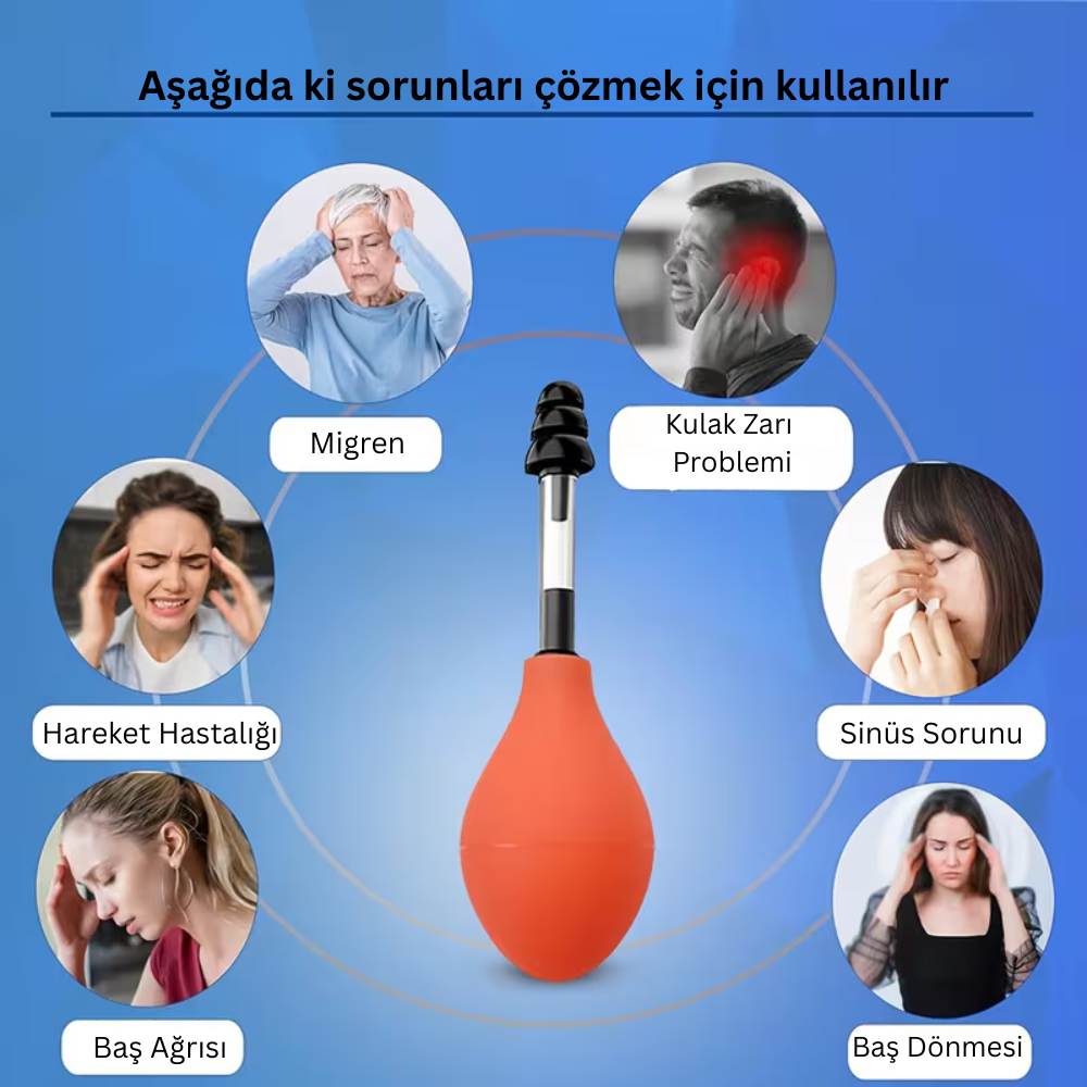 Migren ve Baş Ağrısı Rölyef Cihazı - Doğal Basınç Dengeleme Aparatı