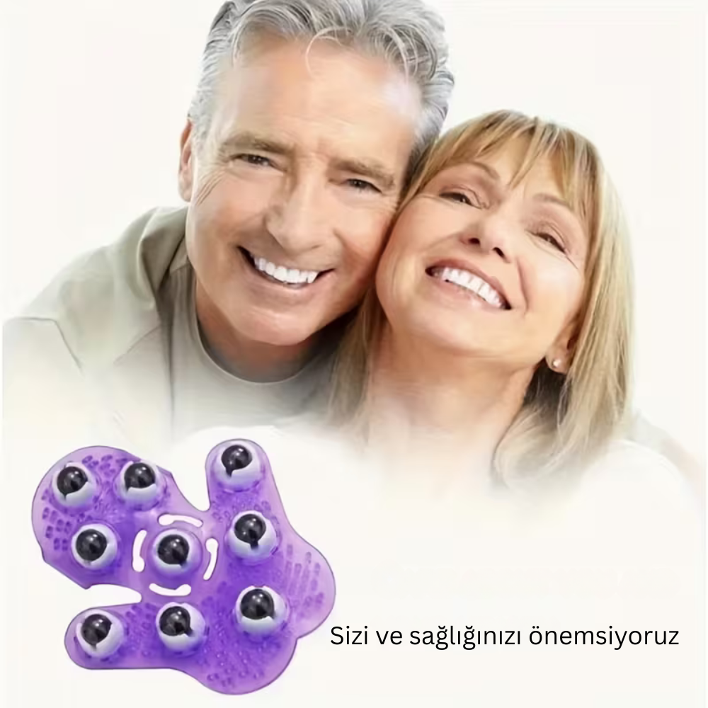 Stres Giderici ve Kan Dolaşımı Artırıcı Manyetik Masaj Eldiveni