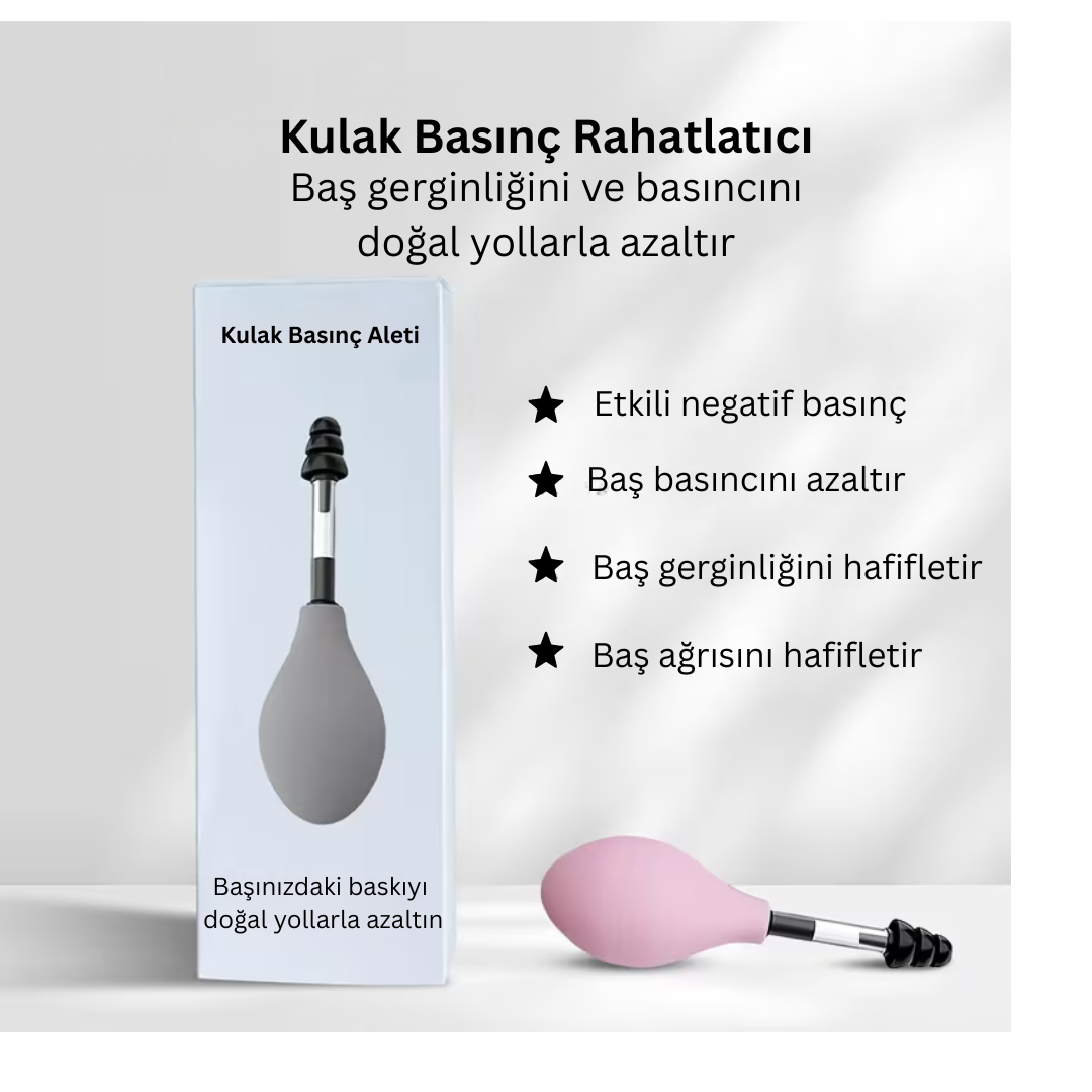 Migren ve Baş Ağrısı Rölyef Cihazı - Doğal Basınç Dengeleme Aparatı