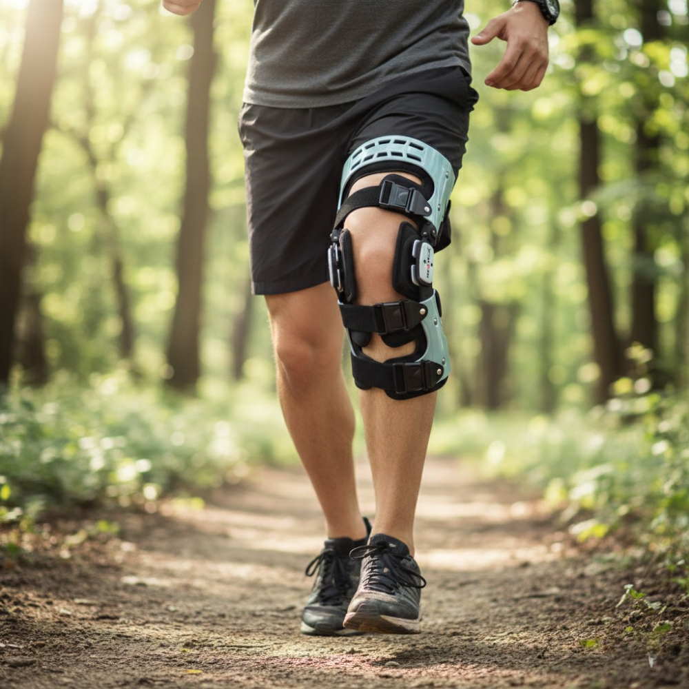 Ayarlanabilir Menteşeli Unloader Diz Desteği - Profesyonel Rehabilitasyon Ekipmanı