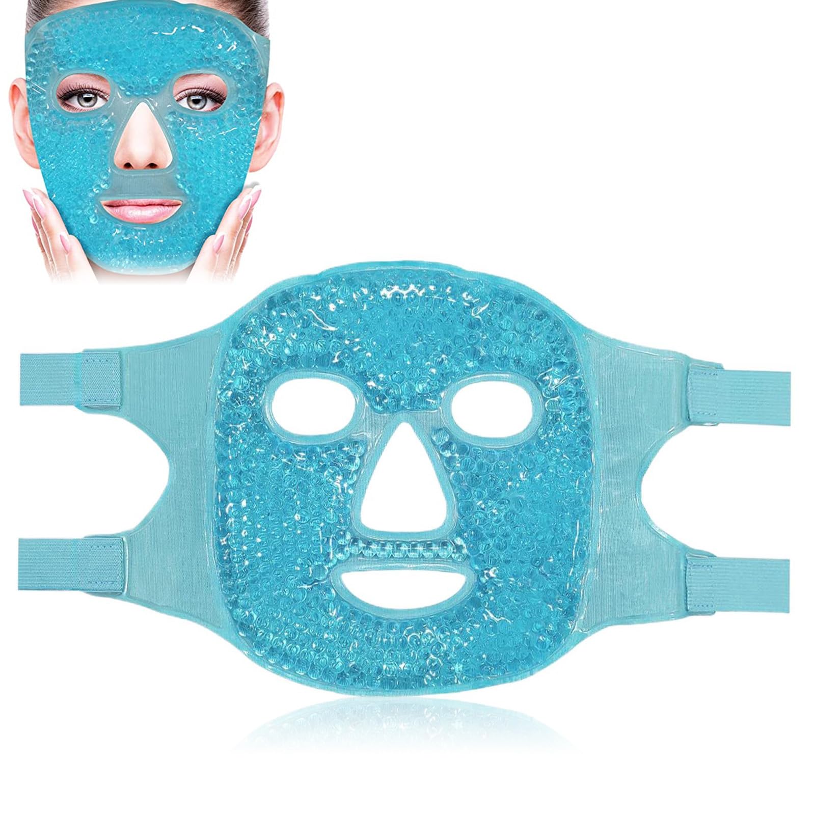 Reusable Soğuk/Sıcak Jel Yüz Maskesi - Tazelenmiş Bir Cilt ve Anında Rahatlama